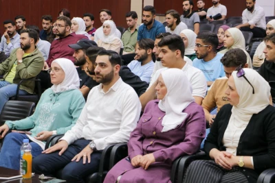 زيارة المكتب السياسي في محافظة حماة إلى الجامعة العربية الخاصة