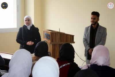 العروض التقديمية الأولية لطلابنا ضمن برنامج التحضيرات لمسابقة البحث العلمي الطلابية.
