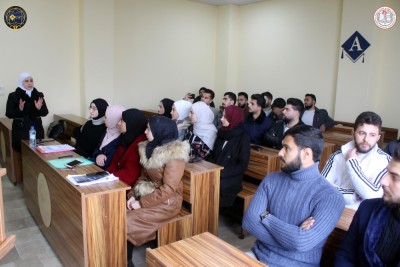 العروض التقديمية الأولية لطلابنا ضمن برنامج التحضيرات لمسابقة البحث العلمي الطلابية.