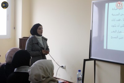 العروض التقديمية الأولية لطلابنا ضمن برنامج التحضيرات لمسابقة البحث العلمي الطلابية.