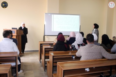 العروض التقديمية الأولية لطلابنا ضمن برنامج التحضيرات لمسابقة البحث العلمي الطلابية.