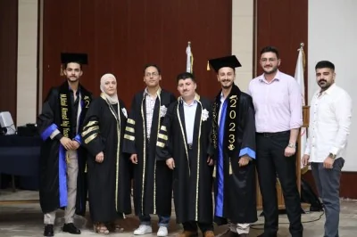 مناقشة مشاريع تخرج الدفعة الاولى من طلاب كلية الصيدلة في الجامعة العربية الخاصة للعلوم والتكنولوجيا