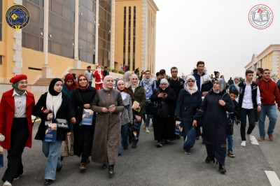 طلاب الثالث الثانوي في مدرسة المتفوقين الثالثة بحماه في زيارة تعريفية للجامعة العربية الخاصة للعلوم والتكنولوجيا