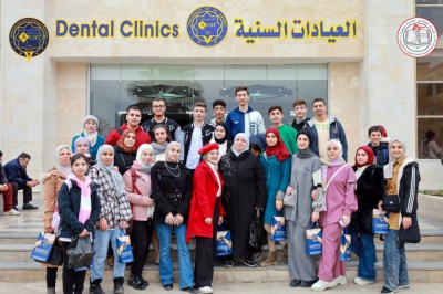 طلاب الثالث الثانوي في مدرسة المتفوقين الثالثة بحماه في زيارة تعريفية للجامعة العربية الخاصة للعلوم والتكنولوجيا