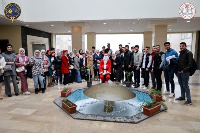 طلاب الثالث الثانوي في مدرسة المتفوقين الثالثة بحماه في زيارة تعريفية للجامعة العربية الخاصة للعلوم والتكنولوجيا