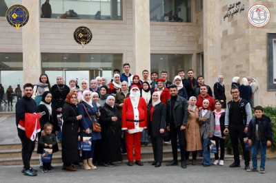 طلاب الثالث الثانوي في مدرسة المتفوقين الثالثة بحماه في زيارة تعريفية للجامعة العربية الخاصة للعلوم والتكنولوجيا