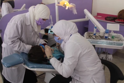 جولة في مبنى العيادات الطبية