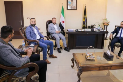 زيارة المكتب السياسي في محافظة حماة إلى الجامعة العربية الخاصة